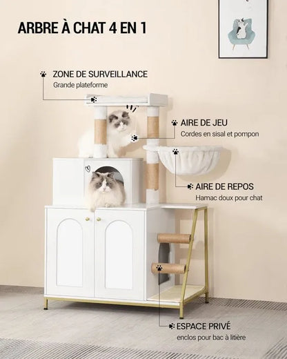Arbre à chat 4 en 1 CatyCaty™
